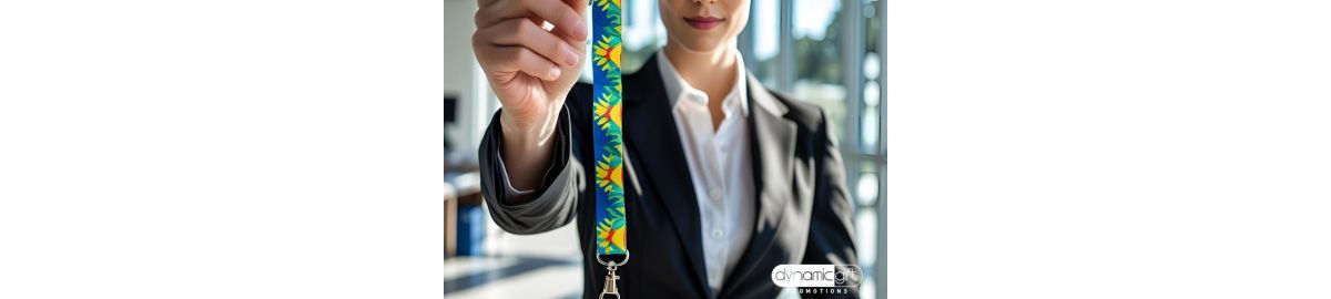 Custom lanyards worn by professionals for events and business ID solutions in Canada.
