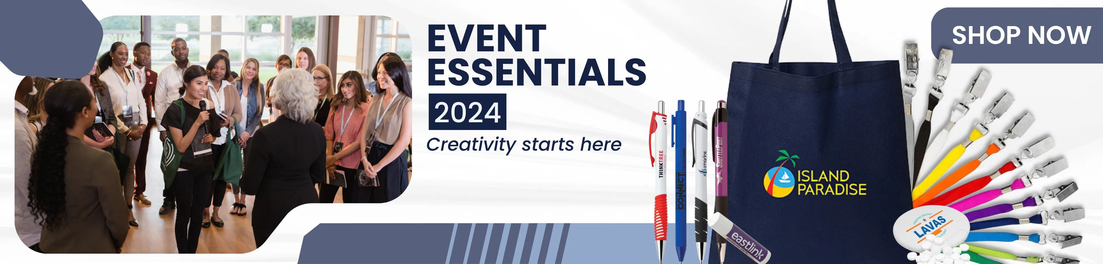 Trade Show & Event Products 2024 - Browse essential items for your booth and staff, as well as our most popular giveaway products!