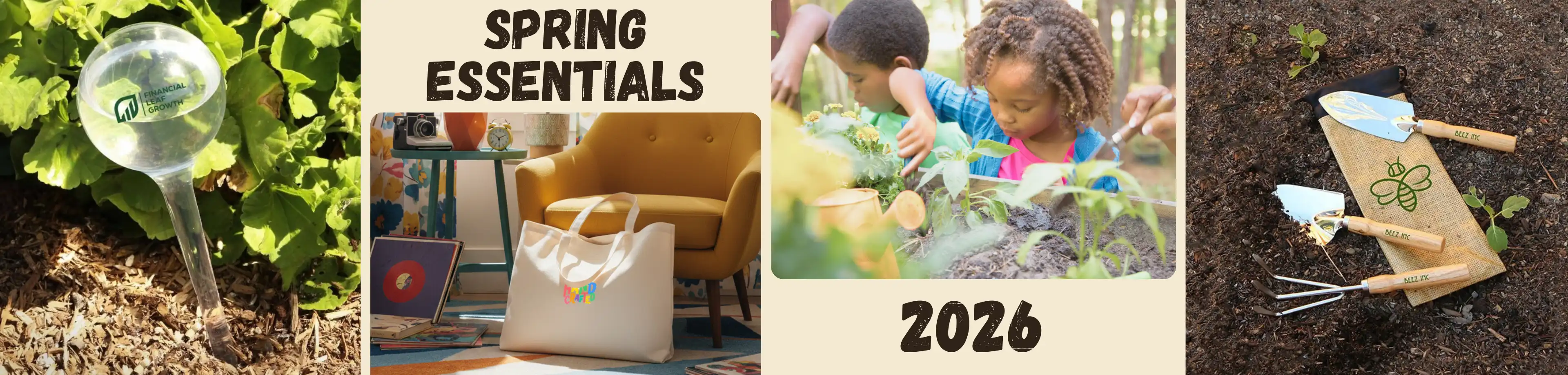 Customized Spring Essentials - Give your brand the chance to spring forward for marketing with spring must-haves!