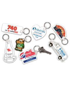 Custom Shape Plastic Key Tags