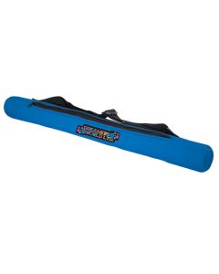 royal blue neoprene tube cooler with full colour logo