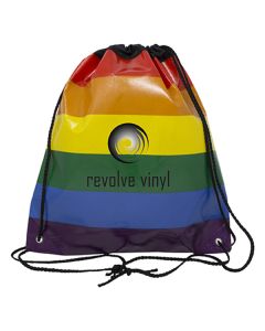 Jumbo Rainbow Drawstring Backpack