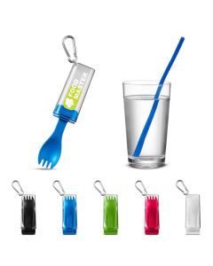 Silicone Straw & Utensil Set