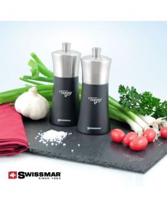 Swissmar Salt/Pepper Mill & Serving Board Set