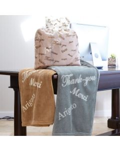 Thank You Velura Throw Blanket