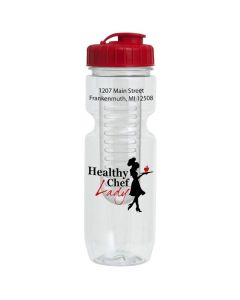  Translucent Bike Bottle & Infuser (22oz)