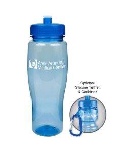 Translucent Contour Bottle & Push Pull Lid (24oz)