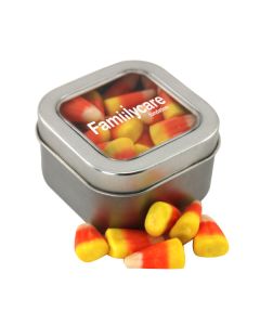 Window Tin & Candy Corn