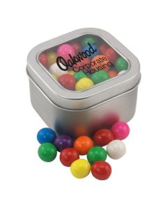 Window Tin and Gumballs