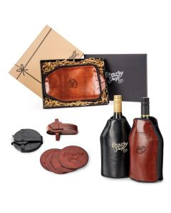 Wine Cooler & Coaster Gift Set