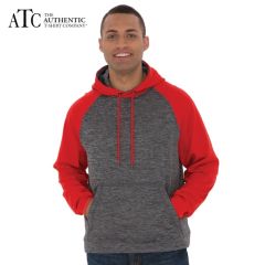 ATC Dynamic Heather Fleece Two Tone Hooded Sweatshirt