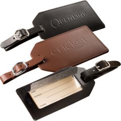 Bonded Leather Luggage Tag