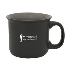 416mL black and grey mug with white logo