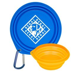 Collapsible Pet Bowl with 2" Carabiner