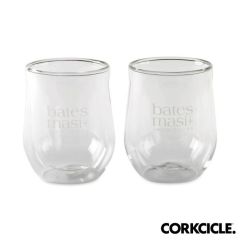 Corkcicle Stemless Glass Gift Set