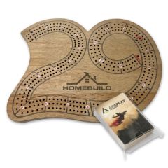 Cribbage Board & Playing Card Gift Set