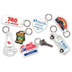 Custom Shape Plastic Key Tags