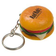 Hamburger Stress Reliever Keychain