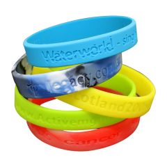 Embossed or Debossed Wristbands