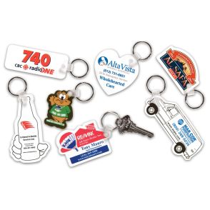 Custom Shape Plastic Key Tags