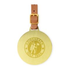 Large Round Golf Bag Tag