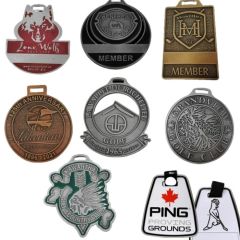 Metal Golf Bag Tags