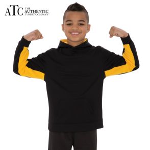 ATC Fleece Colour Block Hooded Youth Sweatshirt