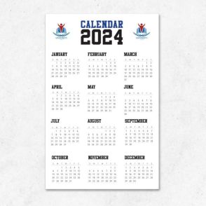 Custom Paper Poster-Style Calendar