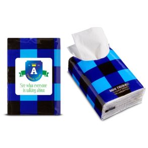 Mini Tissue Packet (Buffalo Plaid)