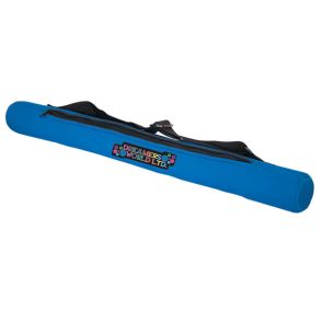 royal blue neoprene tube cooler with full colour logo