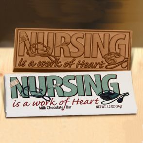 Nursing is a Work of Heart Wrapper Bars