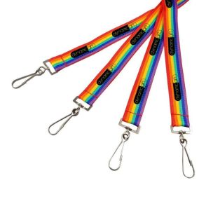 Printed Rainbow Lanyards