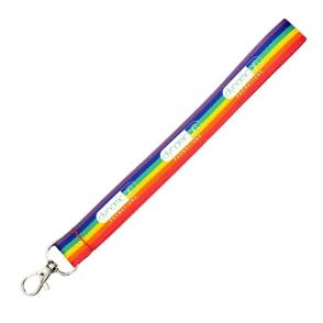 Printed Rainbow Wrist Lanyards