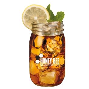 Round Mason Jar Glass (16oz)