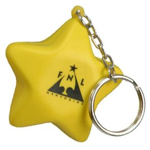 Star Stress Reliever Keychain