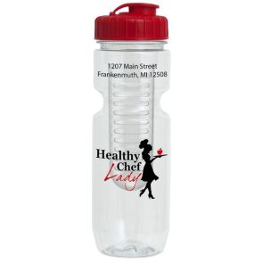  Translucent Bike Bottle & Infuser (22oz)